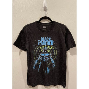 MARVEL Black Panther Cartoon Black White Shirt
